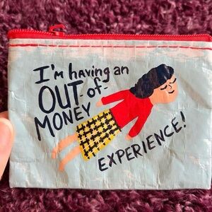 Red & Yellow 'Out-of-Money Experience' Women's Zip Pouch